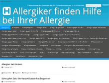 Tablet Screenshot of allergien.net